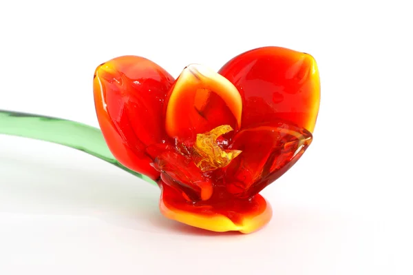 Flores de vidro colorido, isolado — Fotografia de Stock