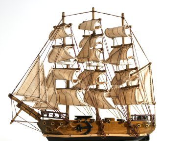 Souvenir copy of a sailing ship to sail clipart