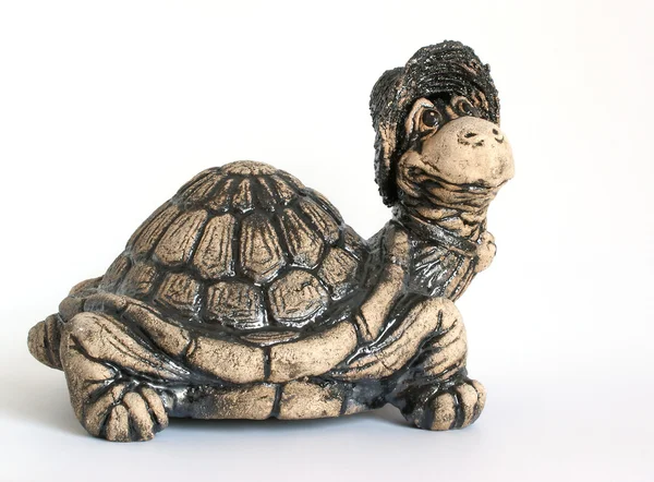 Suvenýr komické obrázek želvy (keramika) — Stock fotografie