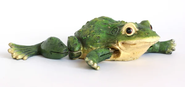 Комічна фігура великої зеленої жаби — стокове фото
