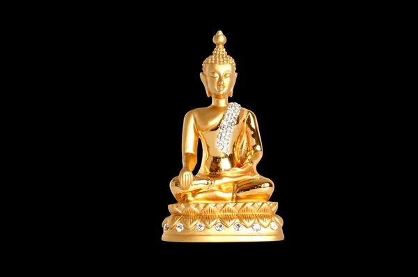 Figurina di Buddha in oro — Foto Stock