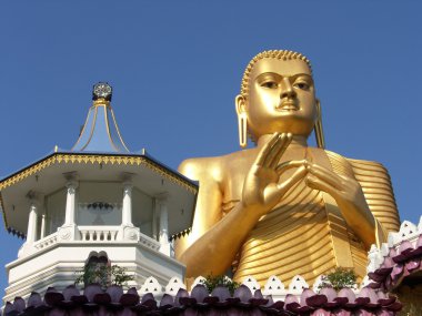 Shri-lanka, the Buddistsky Gold temple clipart