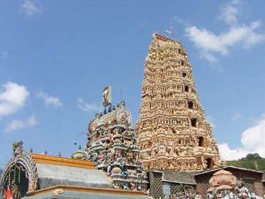 Shri-lanka, the Buddistsky temple clipart