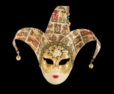 Traditional carnival Venice mask clipart