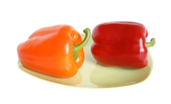 Large fresh bell pepper on white — Stock Photo, Image