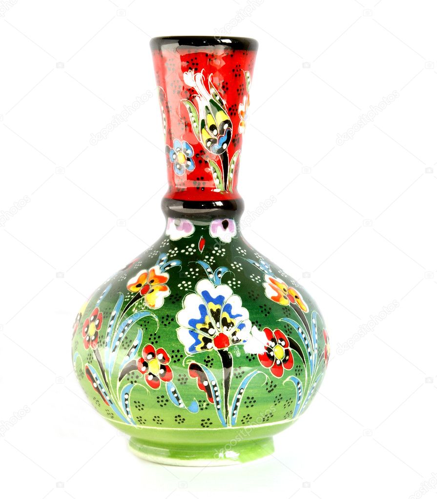 Vase with traditional oriental patterns
