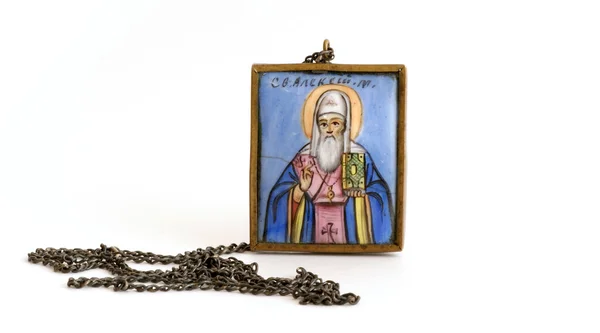 Бриджі Православна ікона Святого Миколая — стокове фото