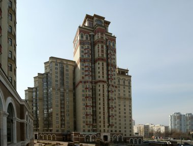 High residential building, Moscow clipart