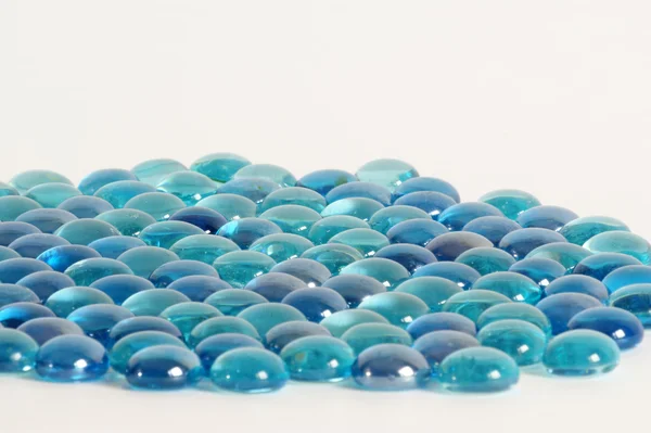 Pozadí z modrých skleněných kamenů — Stock fotografie