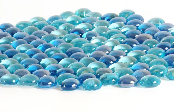Фон синих стеклянных камней — стоковое фото