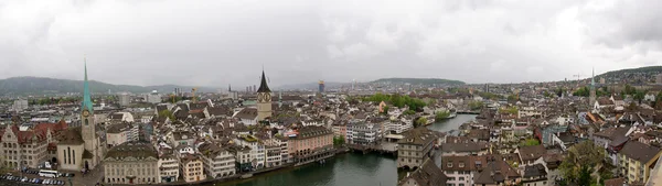 Zurych, panoramiczny widok na miasto — Zdjęcie stockowe