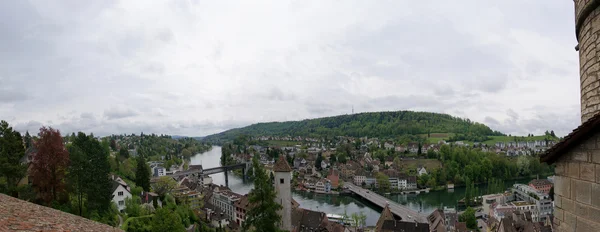 Swiss, Stein am Rheine, Panorama — Stok Foto