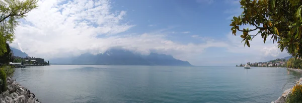 Suiza, Montreux, vista panorámica — Foto de Stock