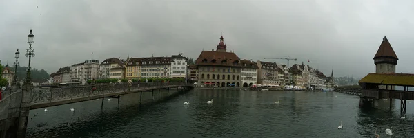 Švýcarsko, Luzern, panoramatický pohled — Stock fotografie