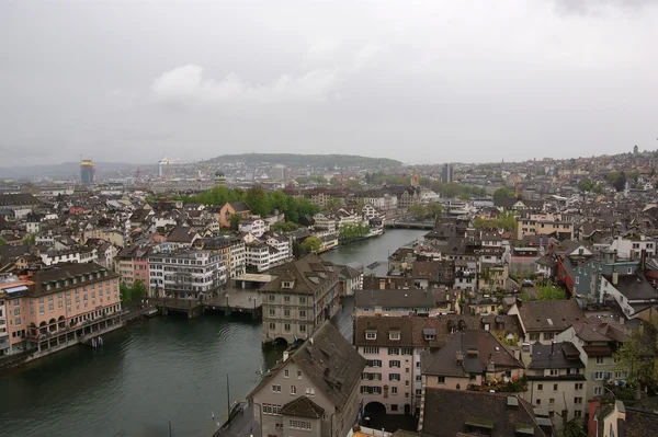 Švýcarsko, Curych, pohled na město — Stock fotografie