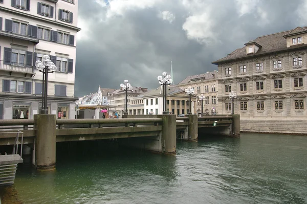 Švýcarsko, Curych, pohled na město — Stock fotografie
