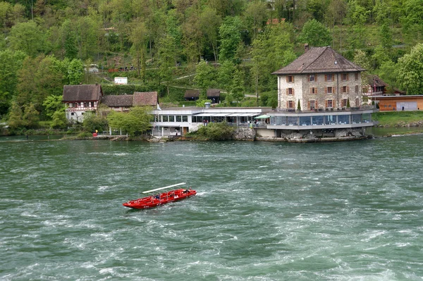 Air Terjun Rhine (Rheinfall ) — Stok Foto