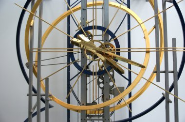 Clocks with the world's largest pendulum length of 30,2 m clipart