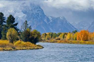 Oxbow Bend Grand Tetons clipart