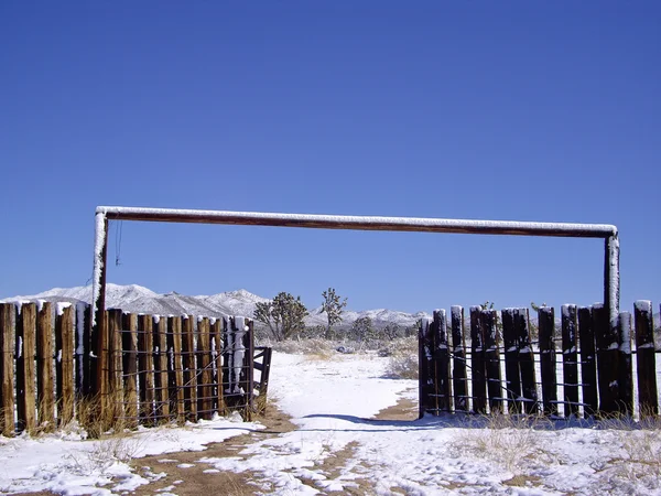 stock image Desert ranch in Winter