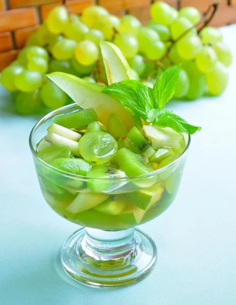 Stock image Fruit salad in a glass