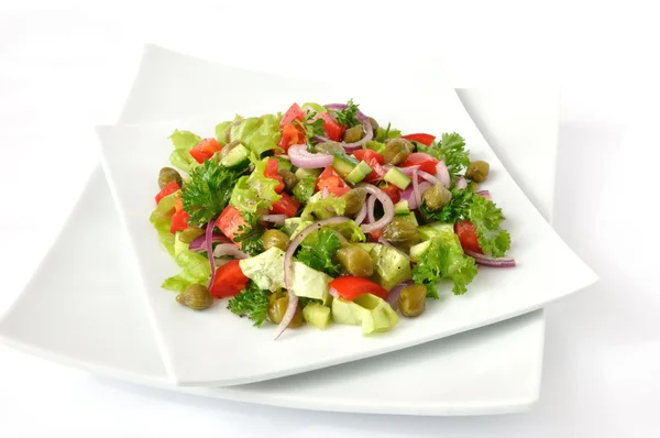 Овощной салат с каперсами — стоковое фото