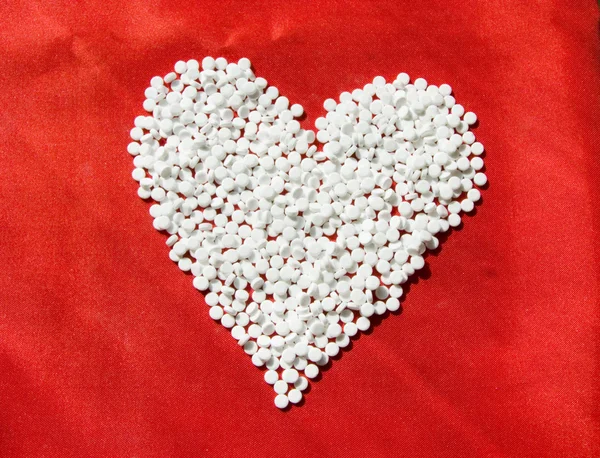 Corazón de pastillas Fotos de stock
