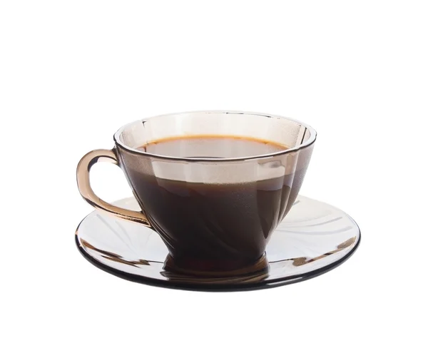 Una taza de café en un platillo —  Fotos de Stock