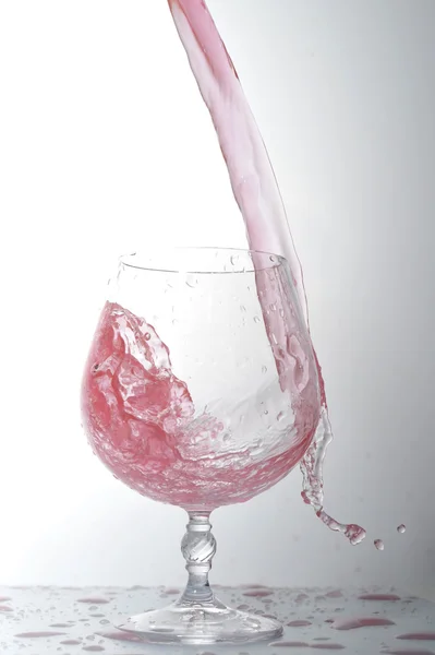 Liquid in wineglass — Stock Photo, Image
