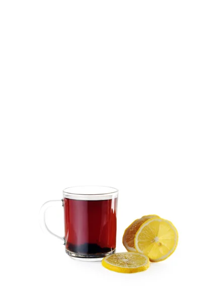 Secangkir teh dan lemon — Stok Foto