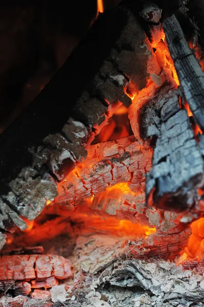 Bränna ner eld — Stockfoto