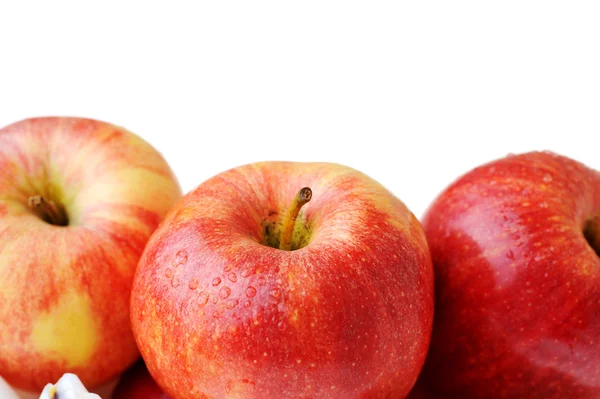 Röda äpplen — Stockfoto