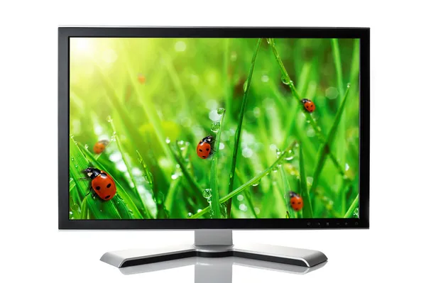 Monitor negro — Foto de Stock