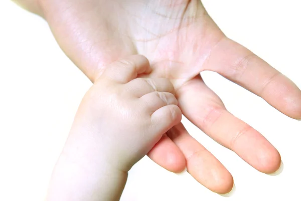 Hand volwassene en kind — Stockfoto