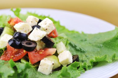 Salat with cheese clipart