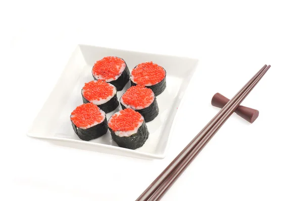 Čerstvé tradiční japonské sushi — Stock fotografie