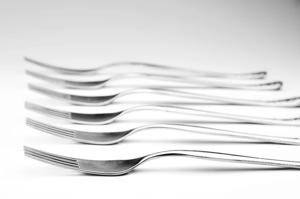 Kitchen forks isolated — Stock Photo, Image