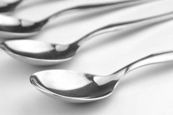Kitchen spoons isolated on white — Stock Photo, Image