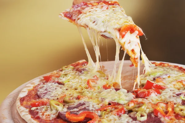 Pica szelet közelről — Stock Fotó