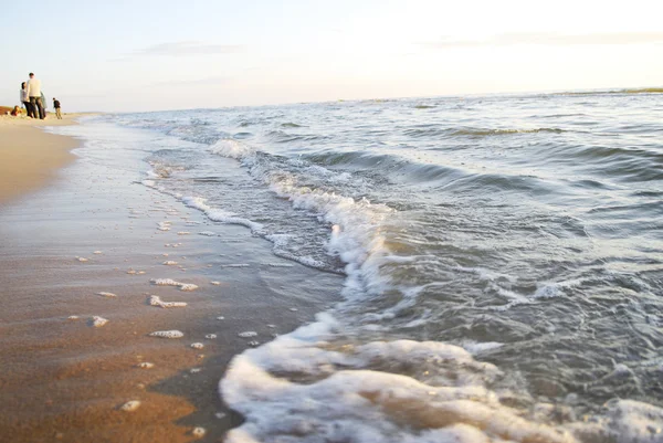 Песок на берегу моря — стоковое фото