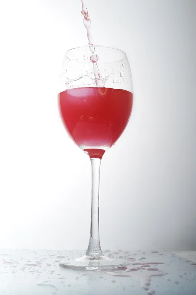 Liquid in wineglass — Stock Photo, Image