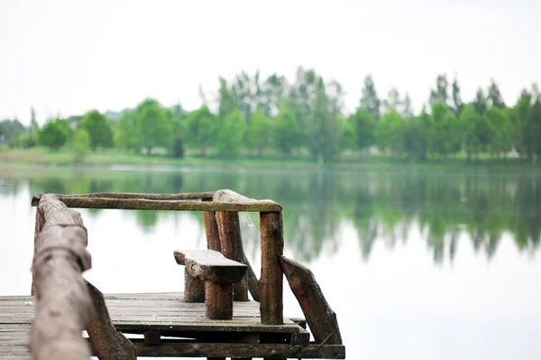 stock image Wooden footbridge