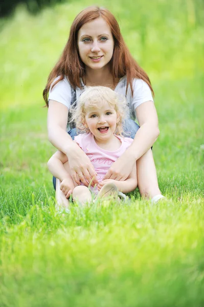Mor med dotter — Stockfoto