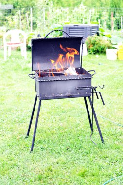 Brazier with fire clipart