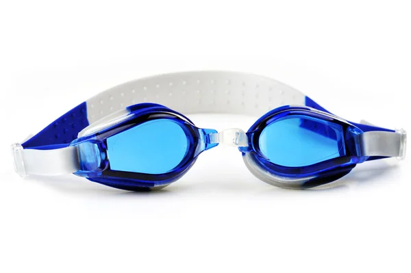 Голубые очки для плавания — стоковое фото