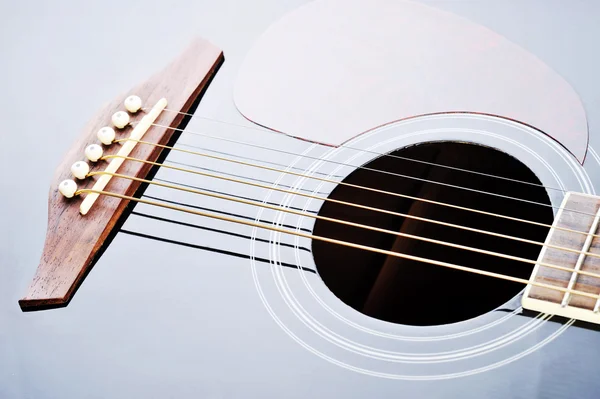 Black guitar — Stock Photo, Image