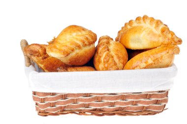 Pies in basket clipart