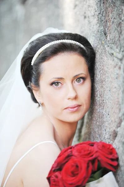 Gadis dalam gaun pengantin — Stok Foto