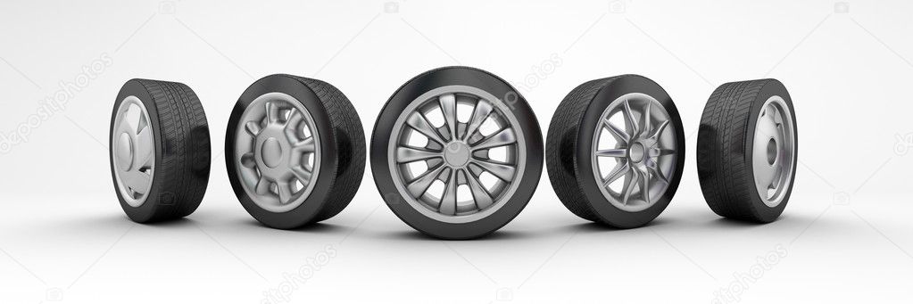 Five tyres