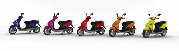 Five motorcycles — Stock Photo, Image